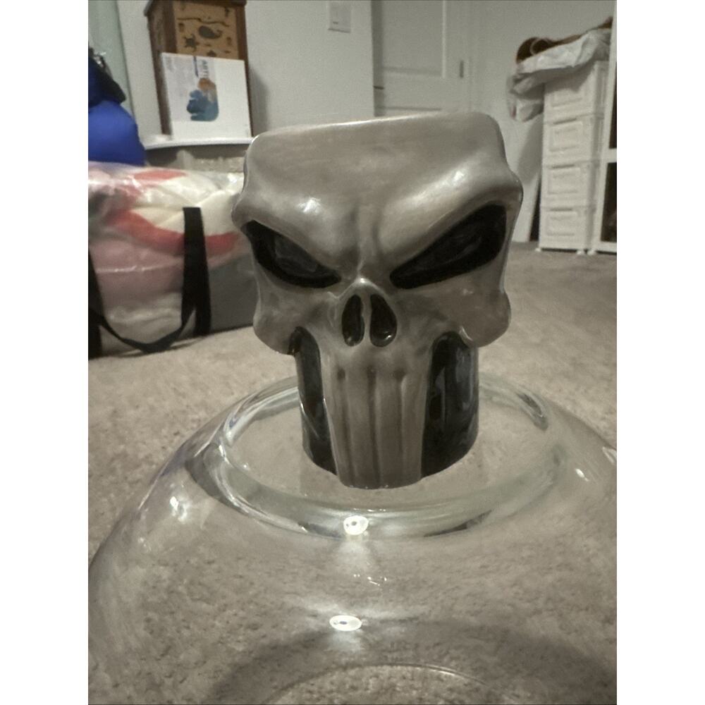 *Rare* Zak! Marvel Punisher Skull Ceramic Coffee Mug Black White